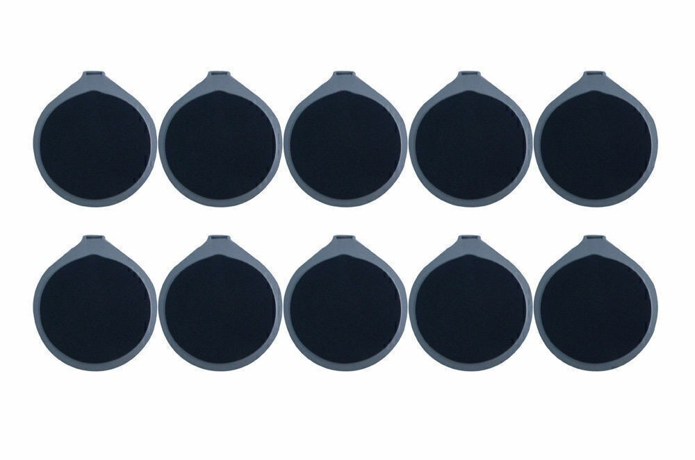 10 Pieces 9.5cm Rubber Round Replace Electrode Pads For Microcurrent Machine
