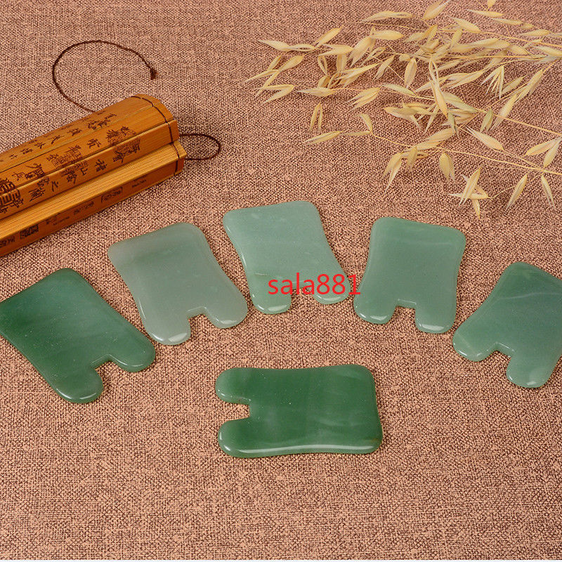 Natural Jade Stone Gua Sha Tools SPA Message Tool Jade Gua Sha Tool U Shape