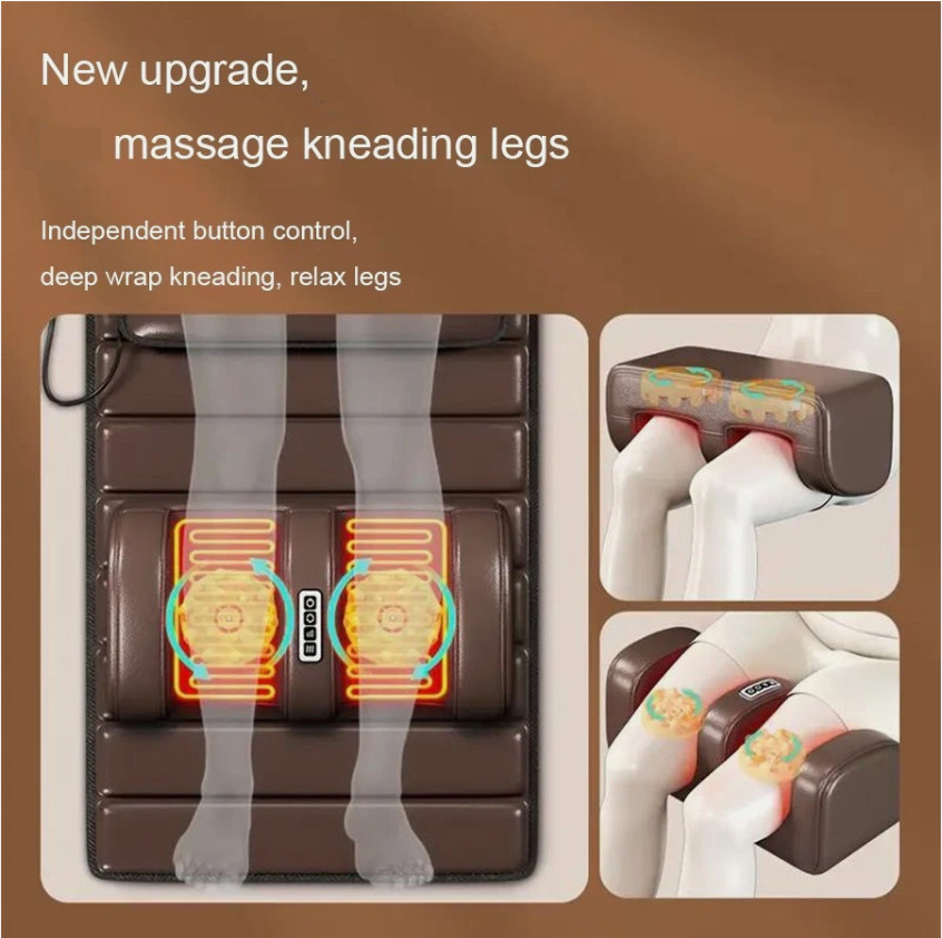 Electric Massage Mattress Vibrating Heating Pad Full Body Stress relief Massager