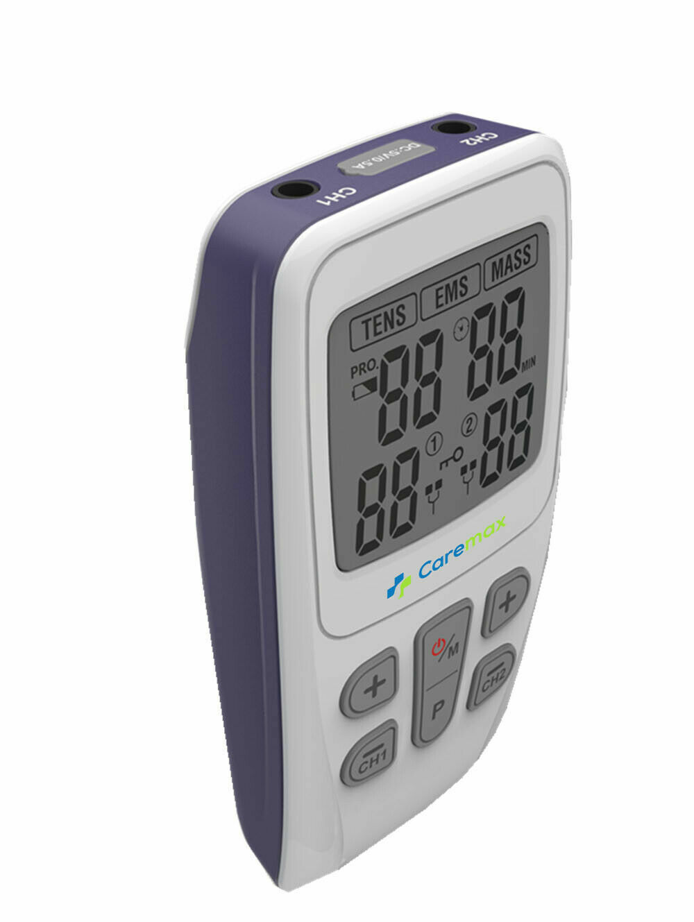 Dual Ch TENS Machine EMS Unit 3 in 1 Combo Pain Relief Massager w/ Extra Pads