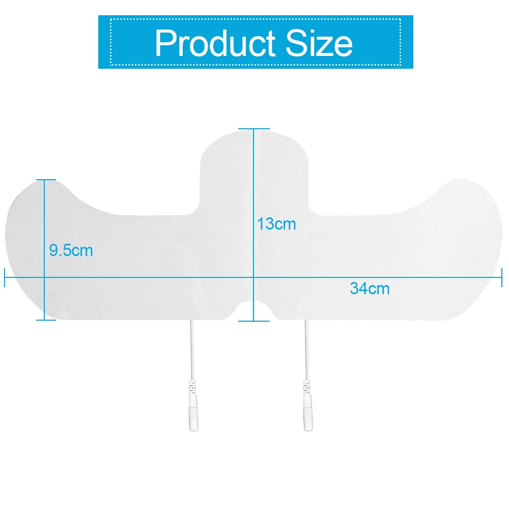 1Pcs EMS Electrode Pads 2 Mm Plug 34X13Cm for Shoulder Acupuncture Muscle Stimul