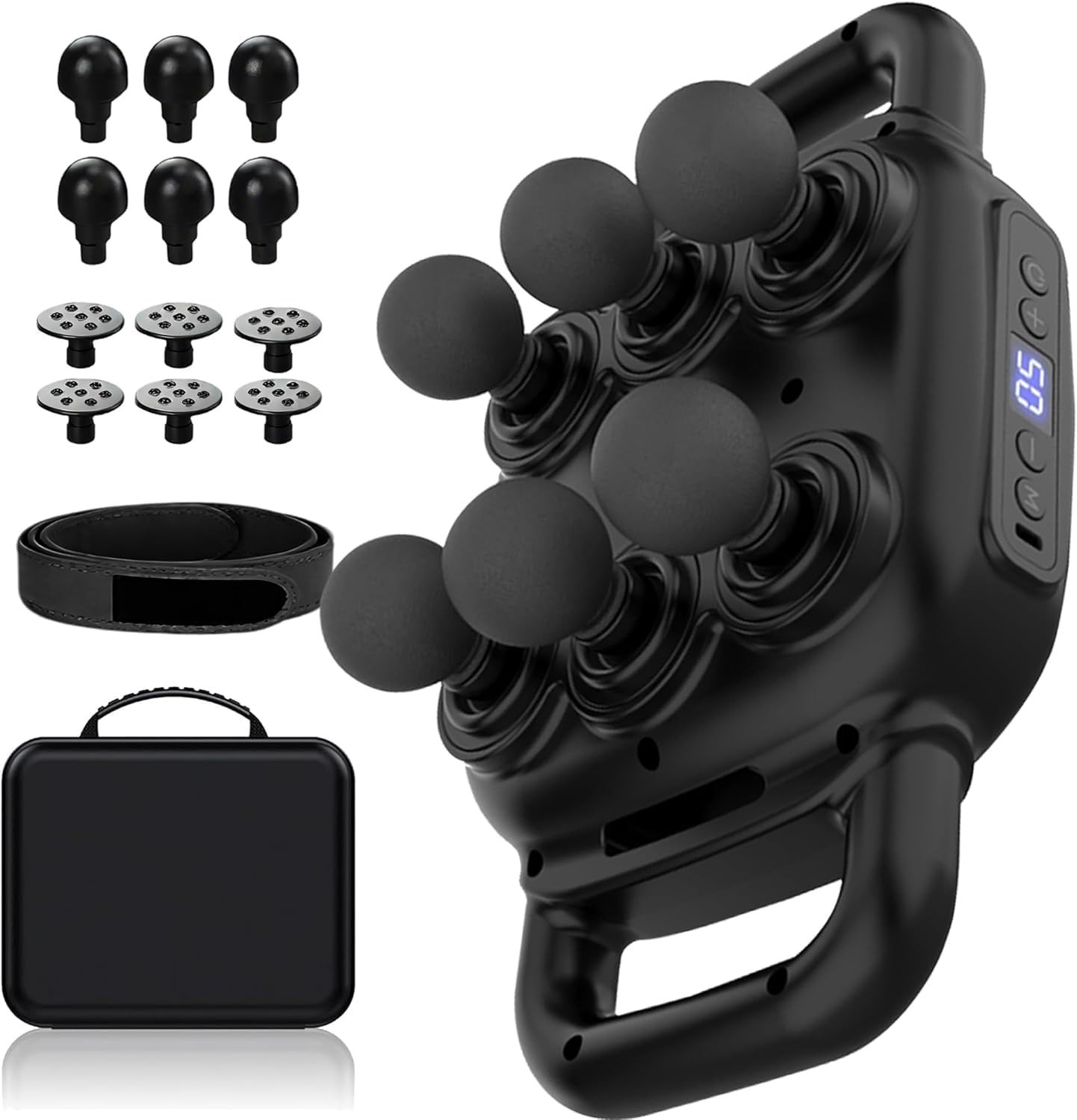 UFFAE Six Head Massage Gun 50 Intensity Levels & 9 Massage Modes