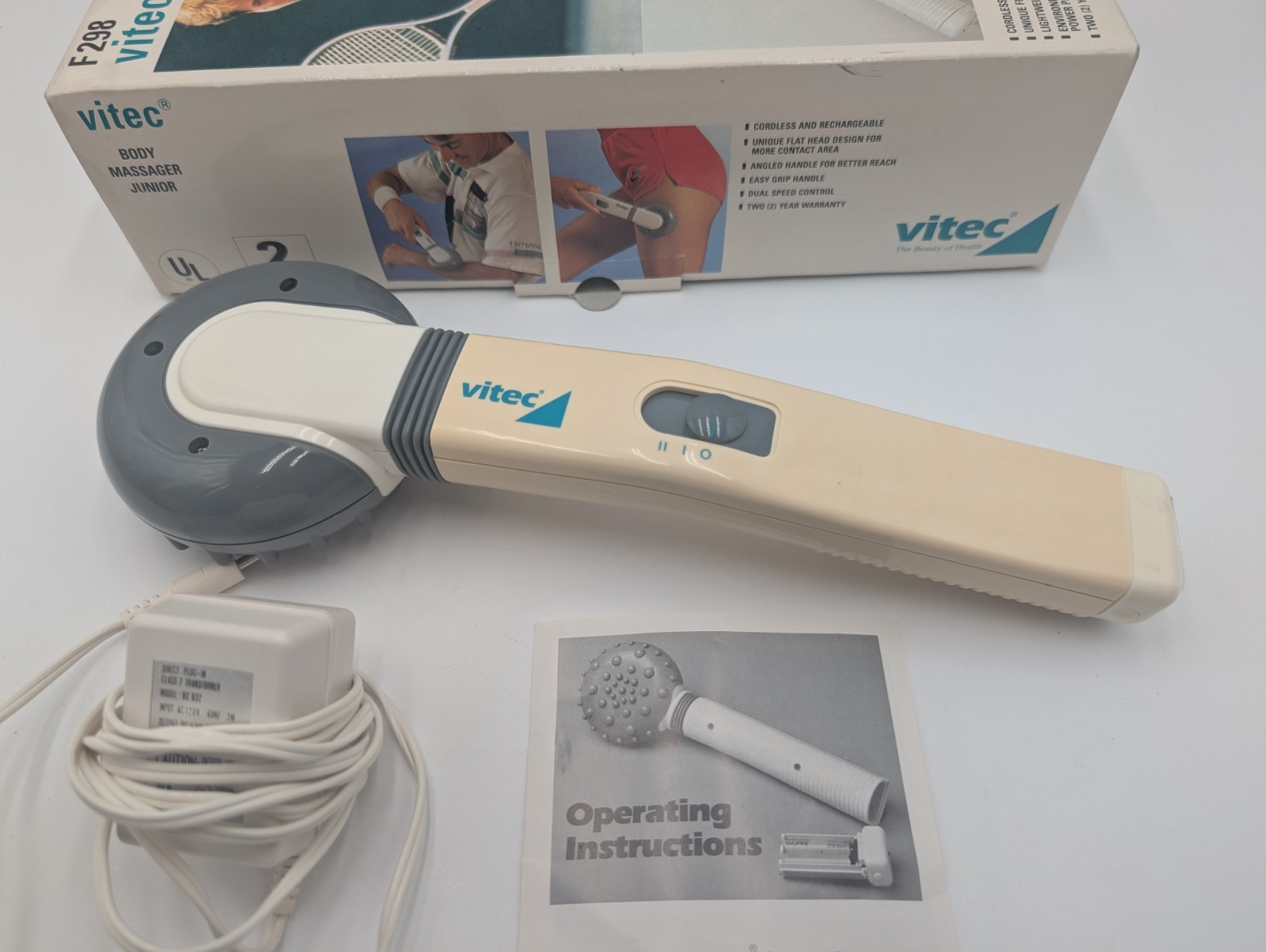 Vintage VITEC Body Massager Junior Handheld Speed Model F298 – Need Batteries