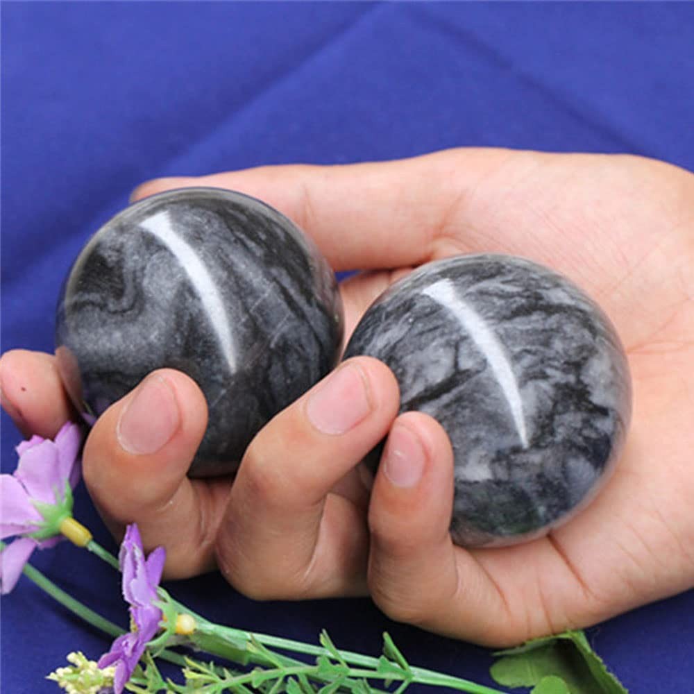 Yepmlrt Dark Gray Baoding Ball, Chinese Health Sports Massage Ball, Used for …