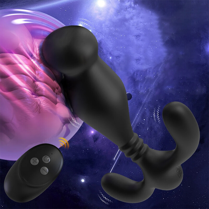 Powerful Wireless Remote Control Men Prostate Massager Black For Men Women