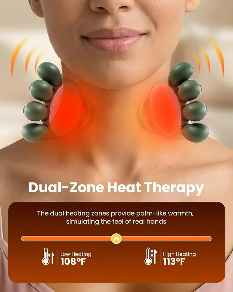 The Handiva Massager With Heat Neck Massagers, Deep Tissue 3D Kneading Shiatsu