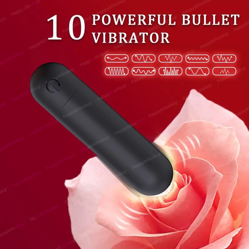 Mini powerful Bullet Shape 10 Speed Vibrating Massage Neck Back Rechargeable
