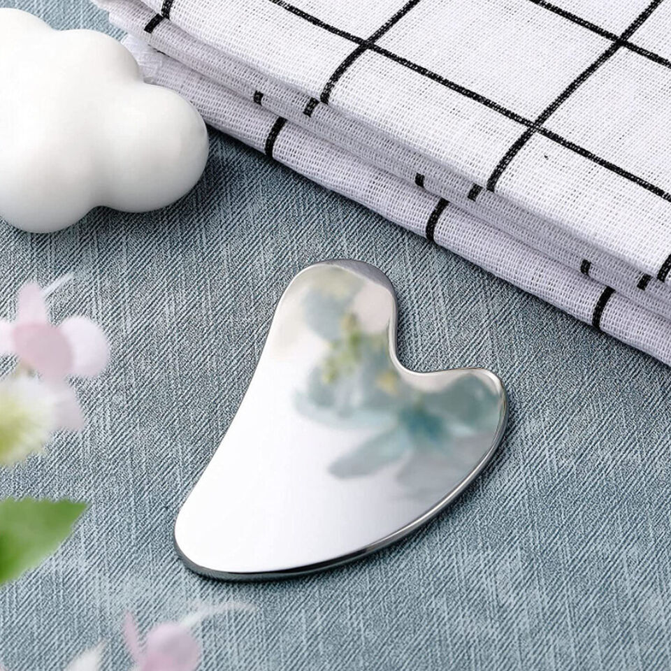 Natural Stone Gua Sha Face Sculpting Board Scraping Tool Crystal Facial Massage