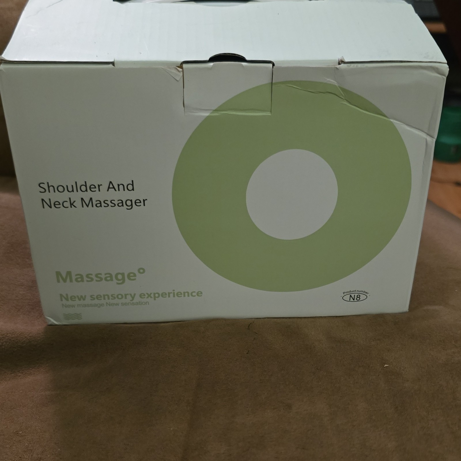 Shoulder & Neck Massager N8 Moss Portable Lightweight Kneading 2 Heads 760g