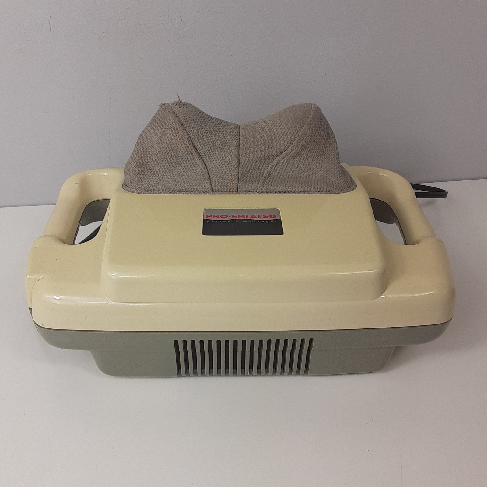 Pro Shiatsu PLUS Portable Massager Model 9245 Used Works Tear in Fabric