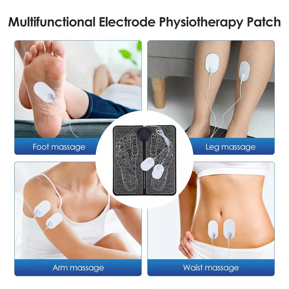 19 Level EMS Electric Foot Massager Pad Muscle Stimulator Blood Circulation Mats