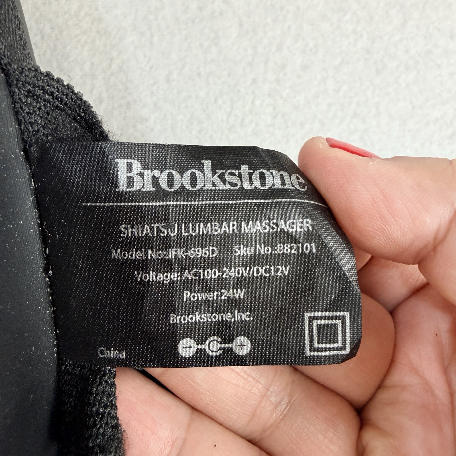 Brookstone Shiatsu Lumbar Massager