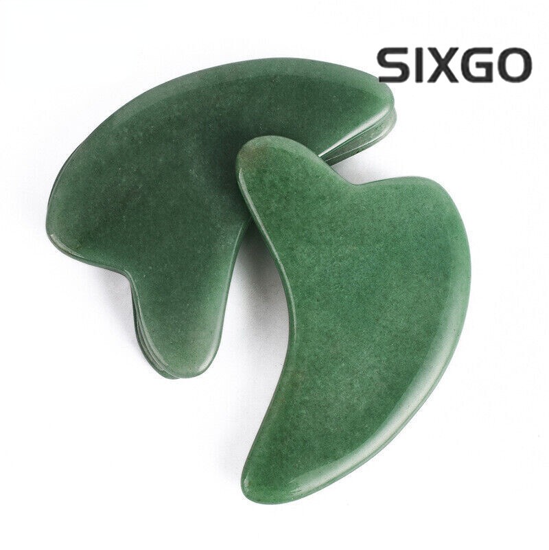 Natural Jade Gua Sha Tool Dolphin Shape Gua Sha Tools Face Massage Therapy Tool