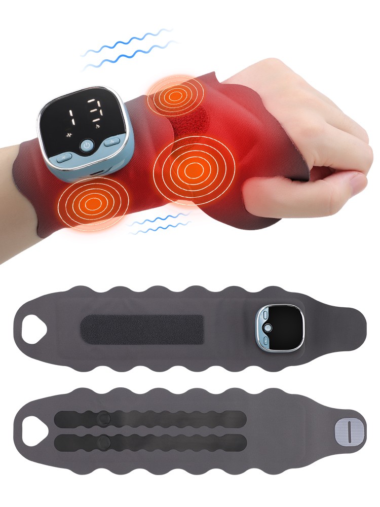 USB Electric Heated Wrist Massager Joint Hot Compression Relaxation Pain Relief