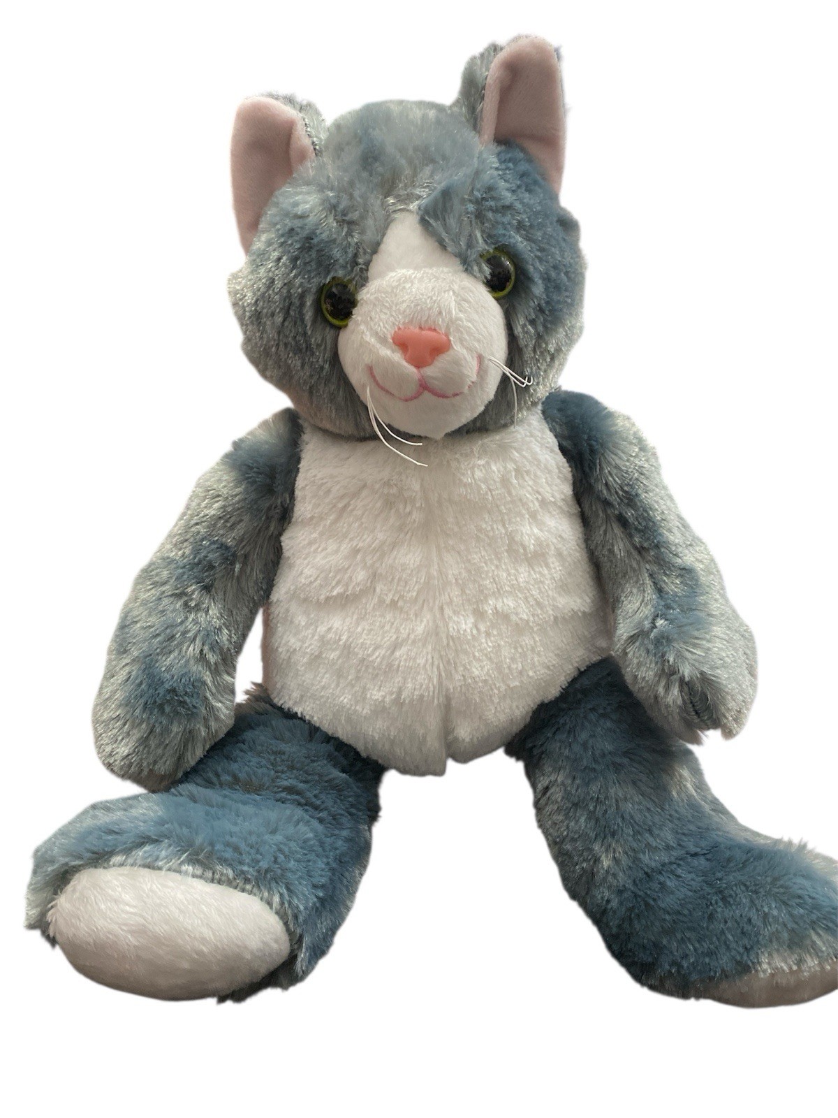 Health Touch Huggable Massager Cat Relaxing Vibrating Gray Plush Stuffed Animal