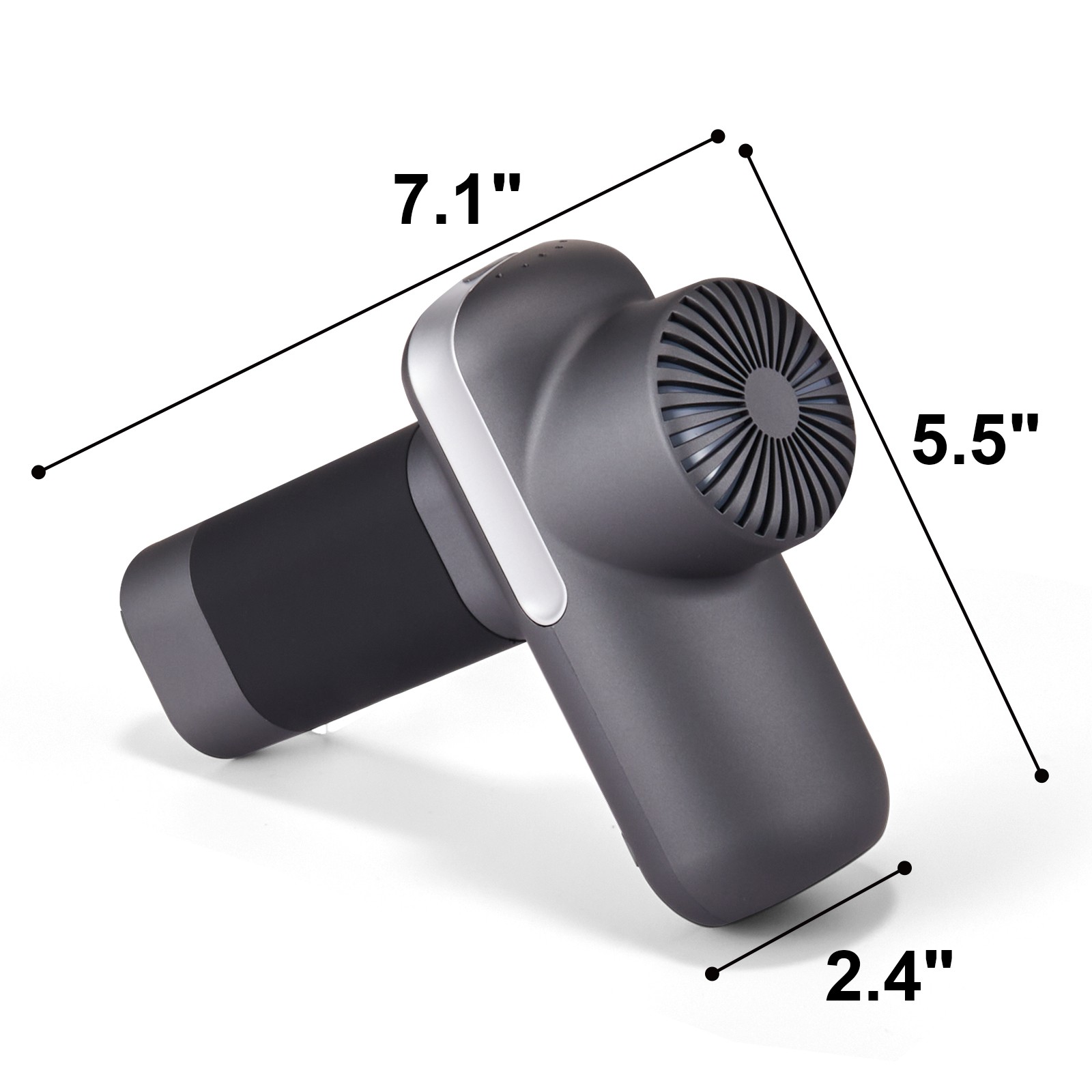 VEVOR Massage Gun Deep Tissue Percussion Muscle Massager with 5 Speeds 6 Heads