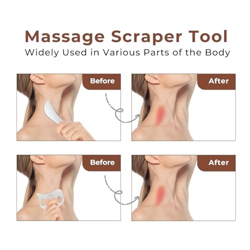 Stainless Steel Muscle Scraper Set – 2-in-1 Gua Sha Body Tools