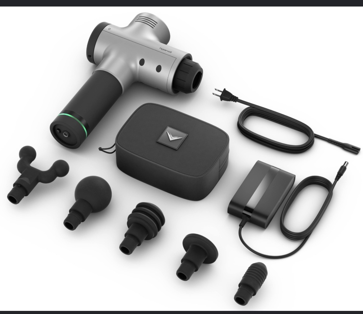 Hyperice Hypervolt Plus Bluetooth Percussion Massage Gun Device Silver