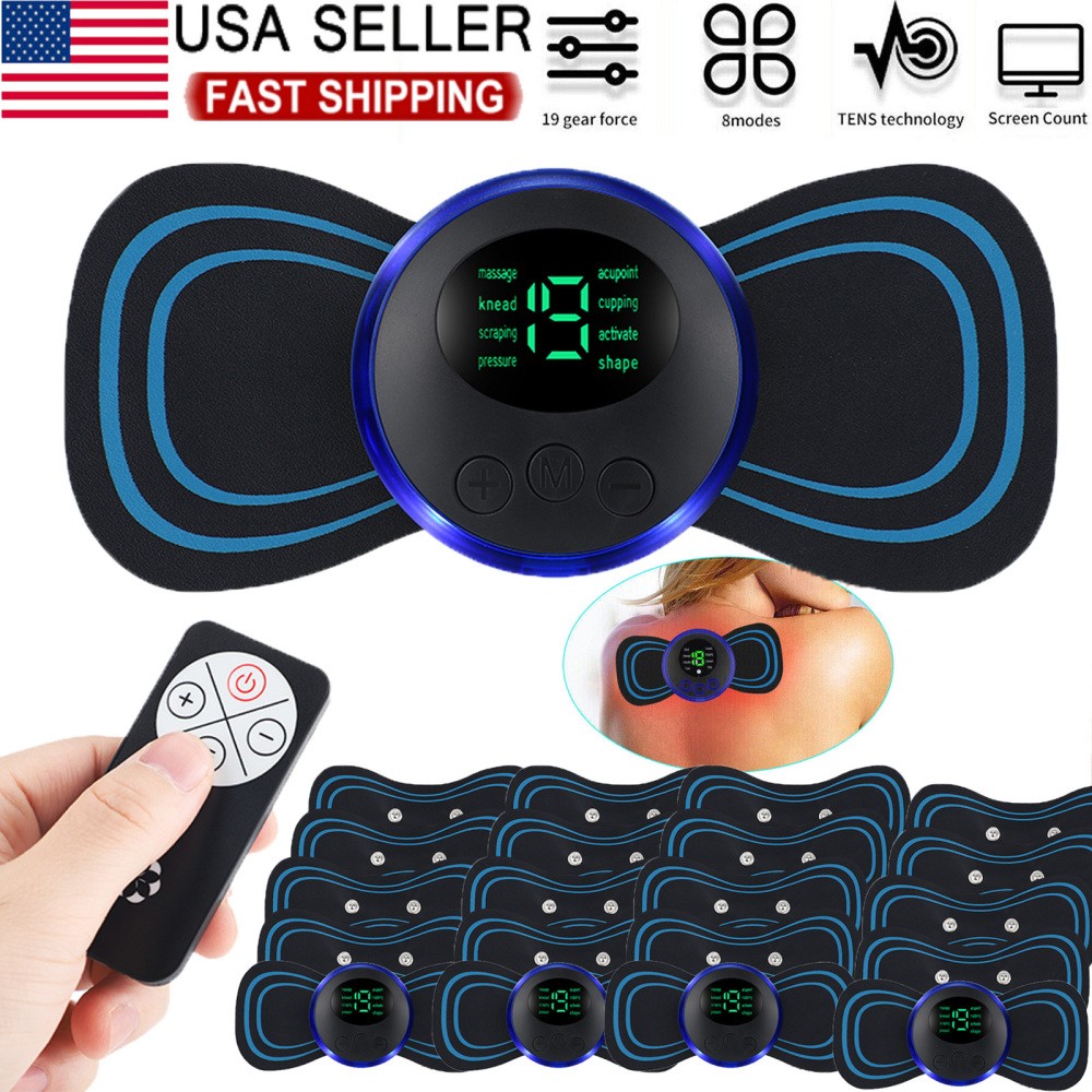 5-20 Pcs Portable EMS Neck & Body Massager with 8 Modes & 19 Intensity Levels