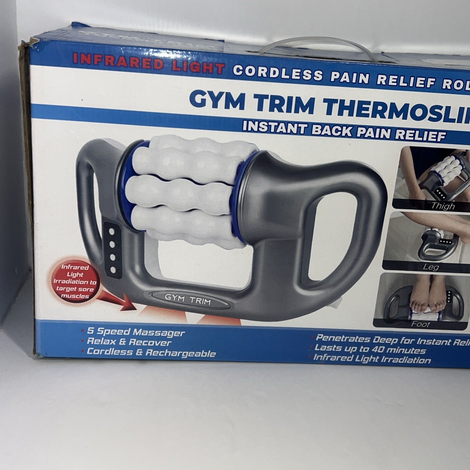 Body Massager ThermoSlim Gym Trim Cordless Electric Rolling Massager Infrared