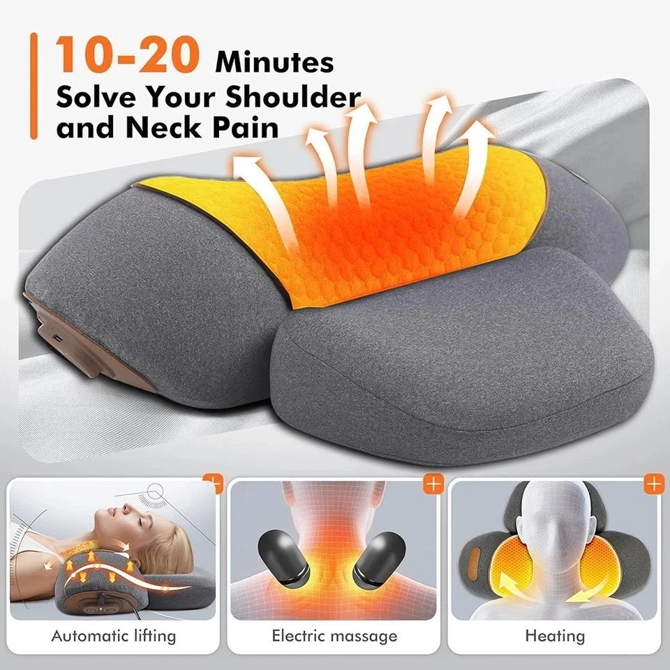 Neck Pillow for Pain Relief – Ergonomic Side Sleeper Pillow for Neck Su