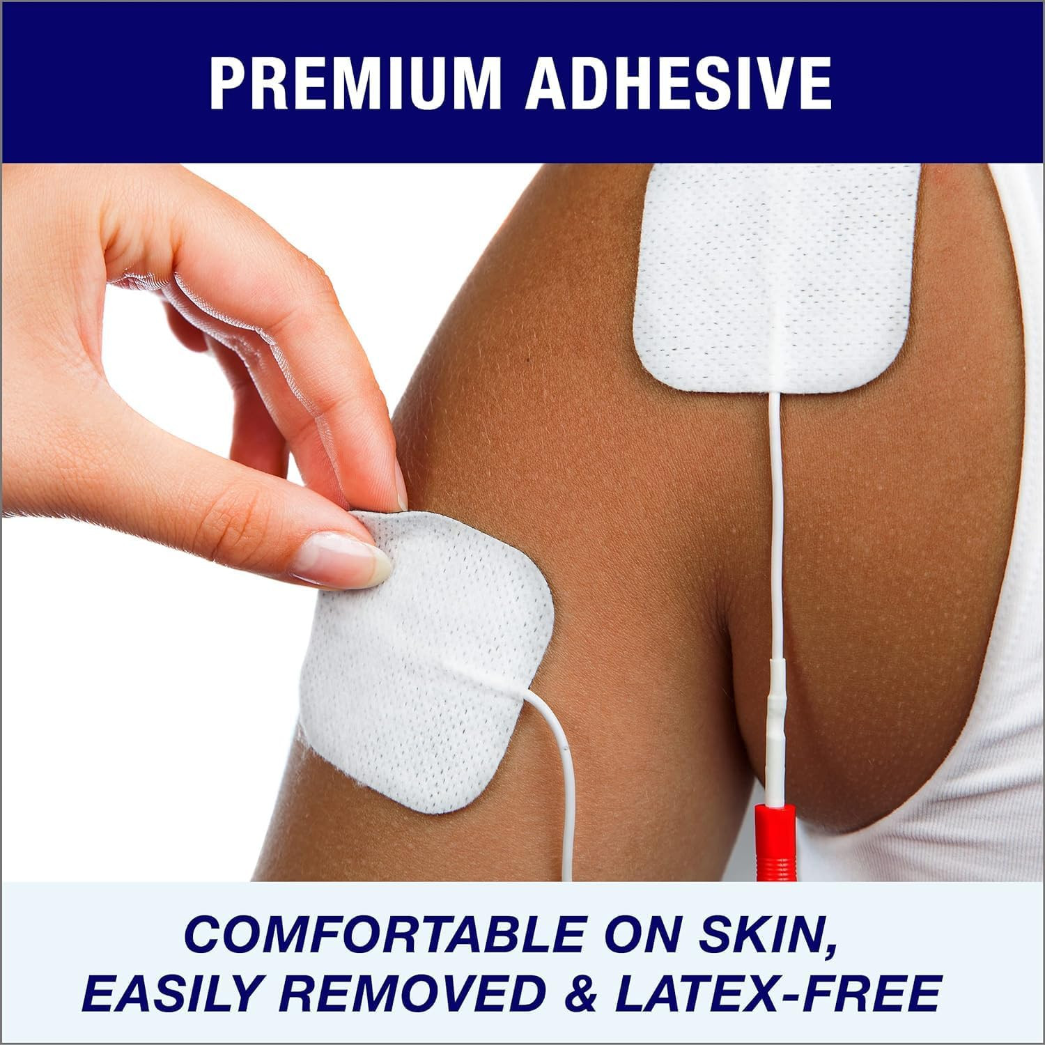 TENS Unit Pads 2X2 20Pcs Reusable Replacement Electrode Patches