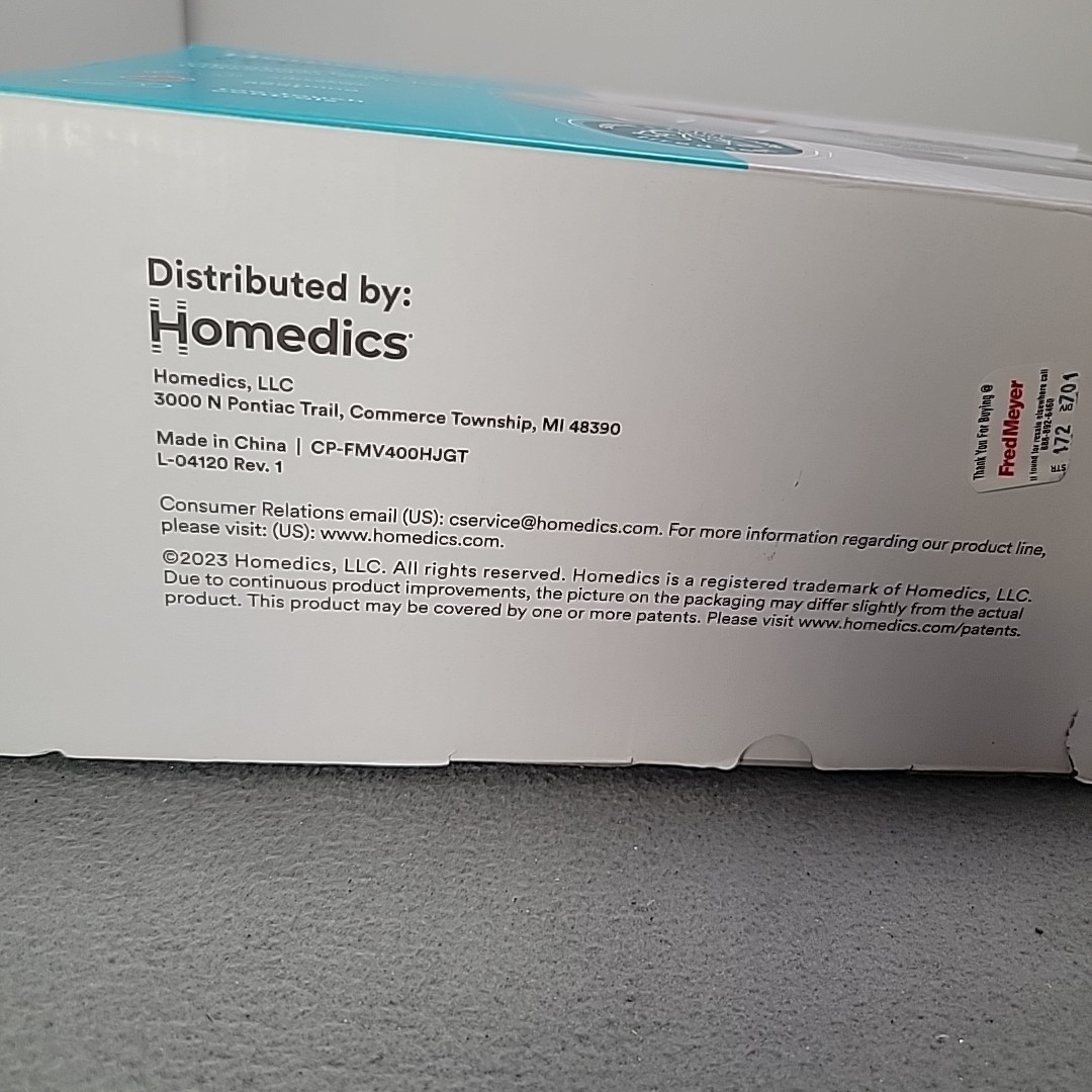 Homedics Toe-Touch Control Vibration Foot Massager with Soothing Heat