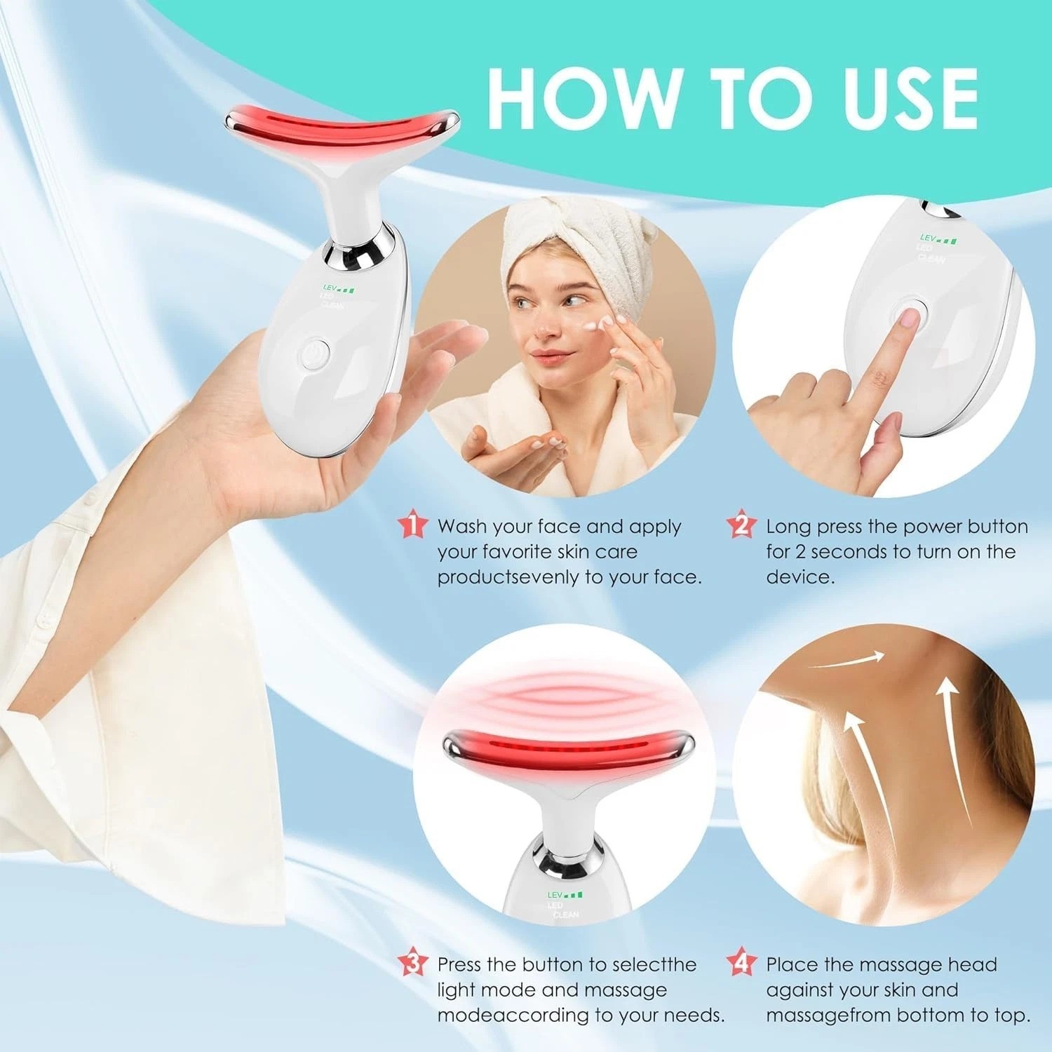 Rechargeable Facial Sculpting Massager – Elegant Beauty Tool for All Skin Types