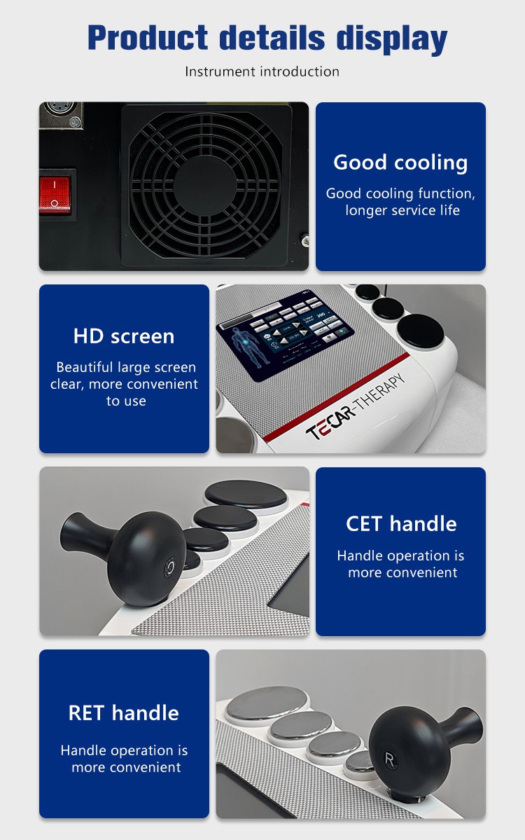 Professional Tecar Therapy Machine CET RET Rehabilitation Pain Relief Face Lift