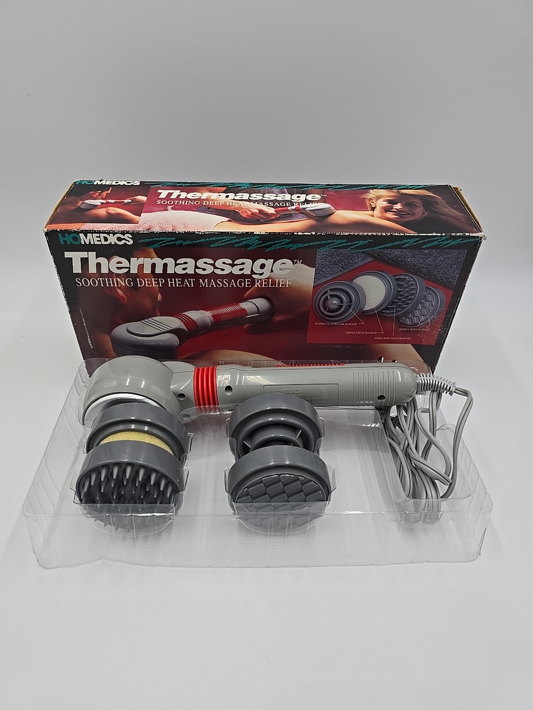 Homedics Thermassage Heat Massager RF-6000 Therapy Handheld Vibrating