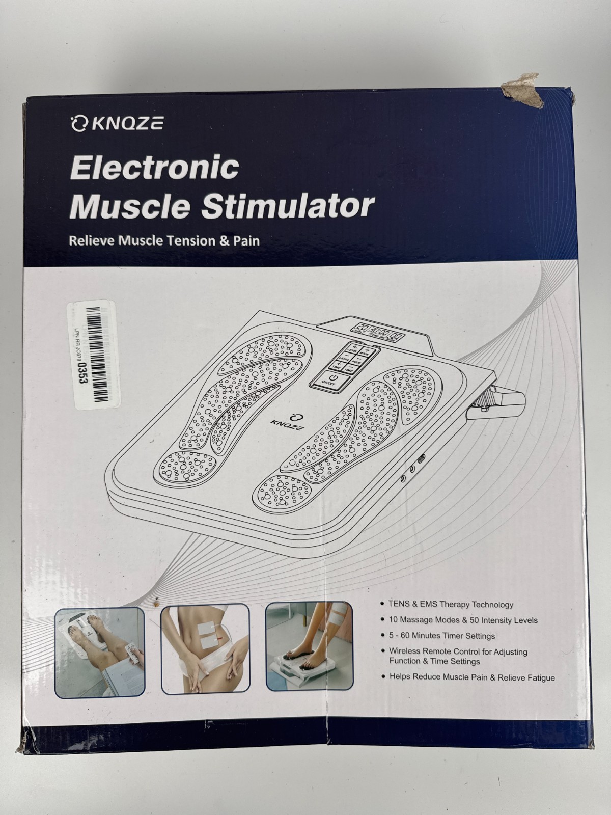 Electronic Muscle Stimulator for Neuropathy, 10 Massage Modes, 5-60 Min Timer