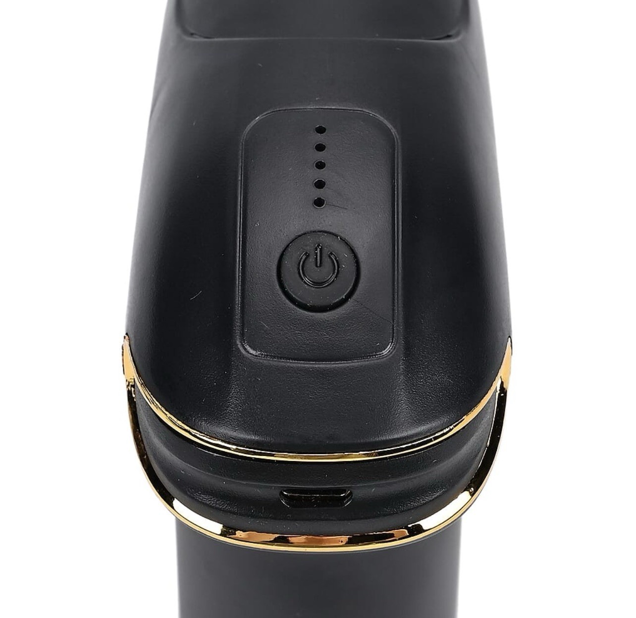 NIB! Massager Rechargeable w/8 Attachments & USB Charger~Black (30w; 7.4v)
