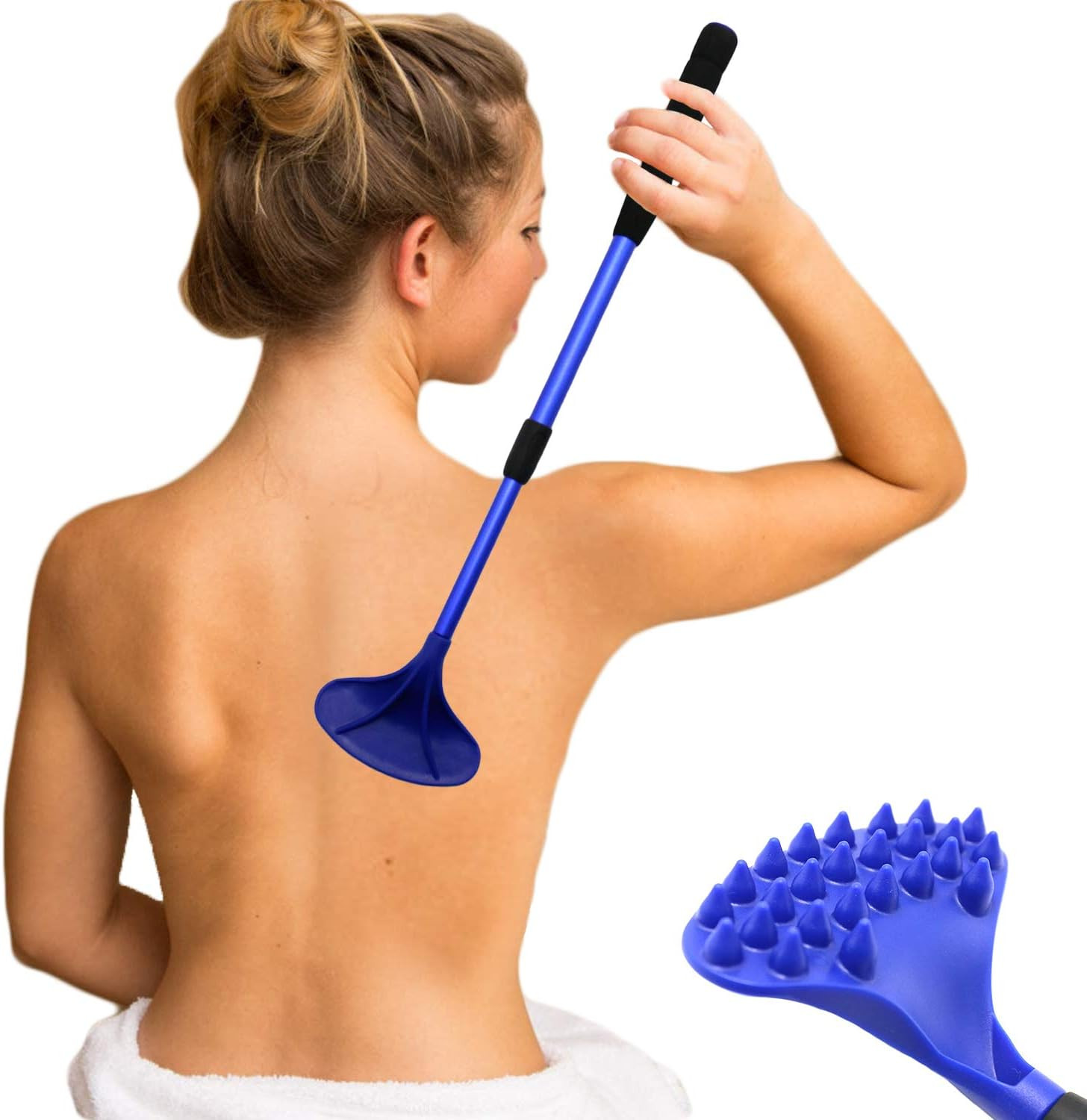 Back Scratcher for Women Men Extendable with Strong ABS Massage Head, 21Inch Bod