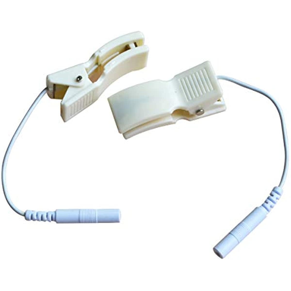 2pair Breast Ear Clip Electrode Lead Wires 2mm Pin Snap Connection for Tens EMS