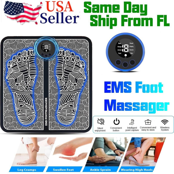 EMS Foot Massager Electric Deep Reshaping Kneading Muscle Leg Pain Relax Machine