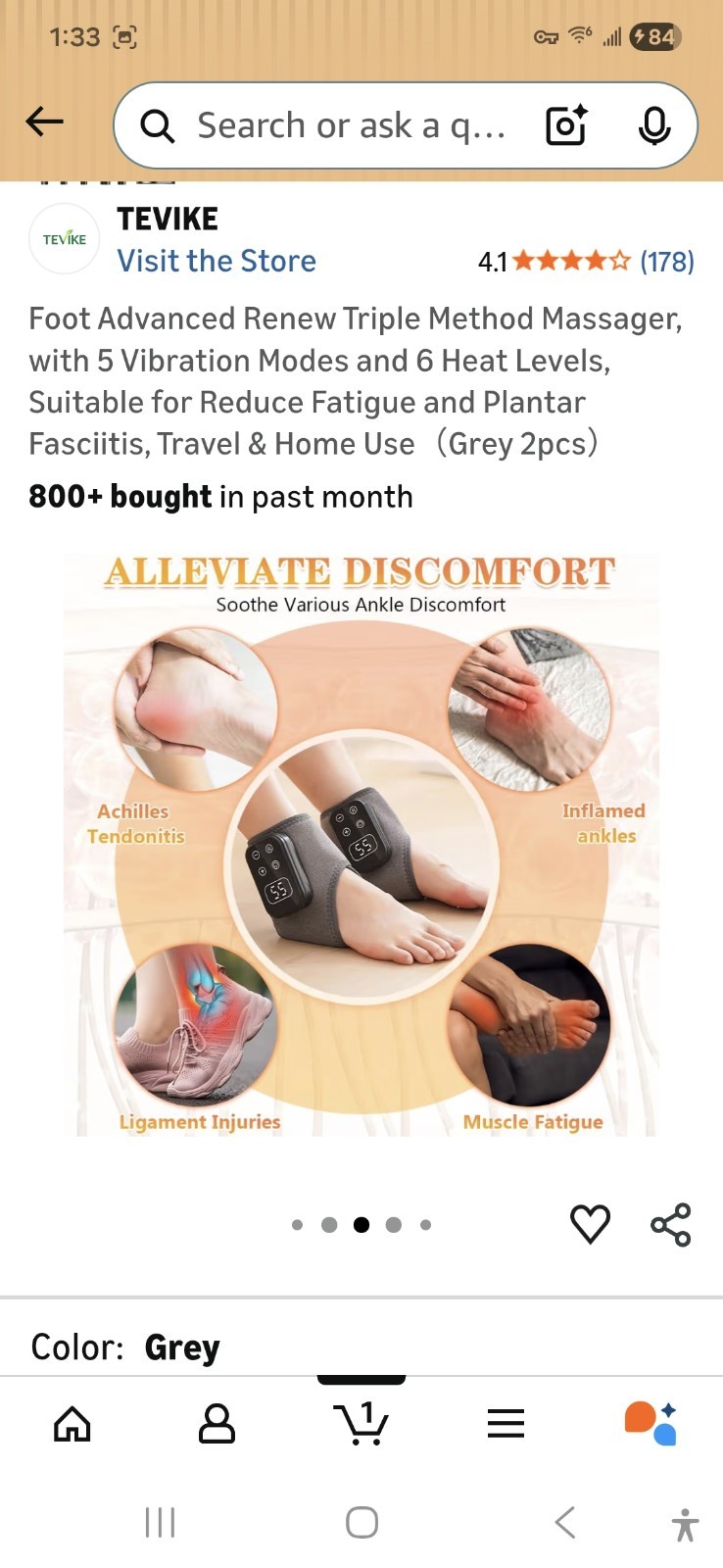 Foot Advanced Renew Triple Method Massager