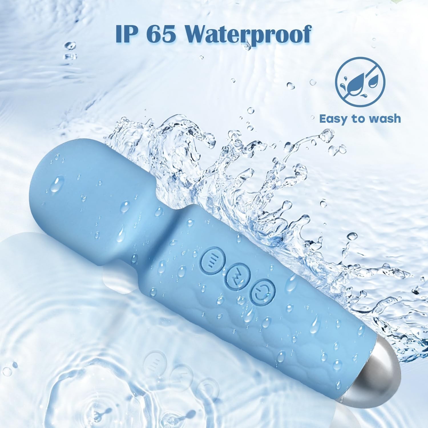 Versatile Silicone Massager – Travel Size, 9 Speeds, Waterproof Design