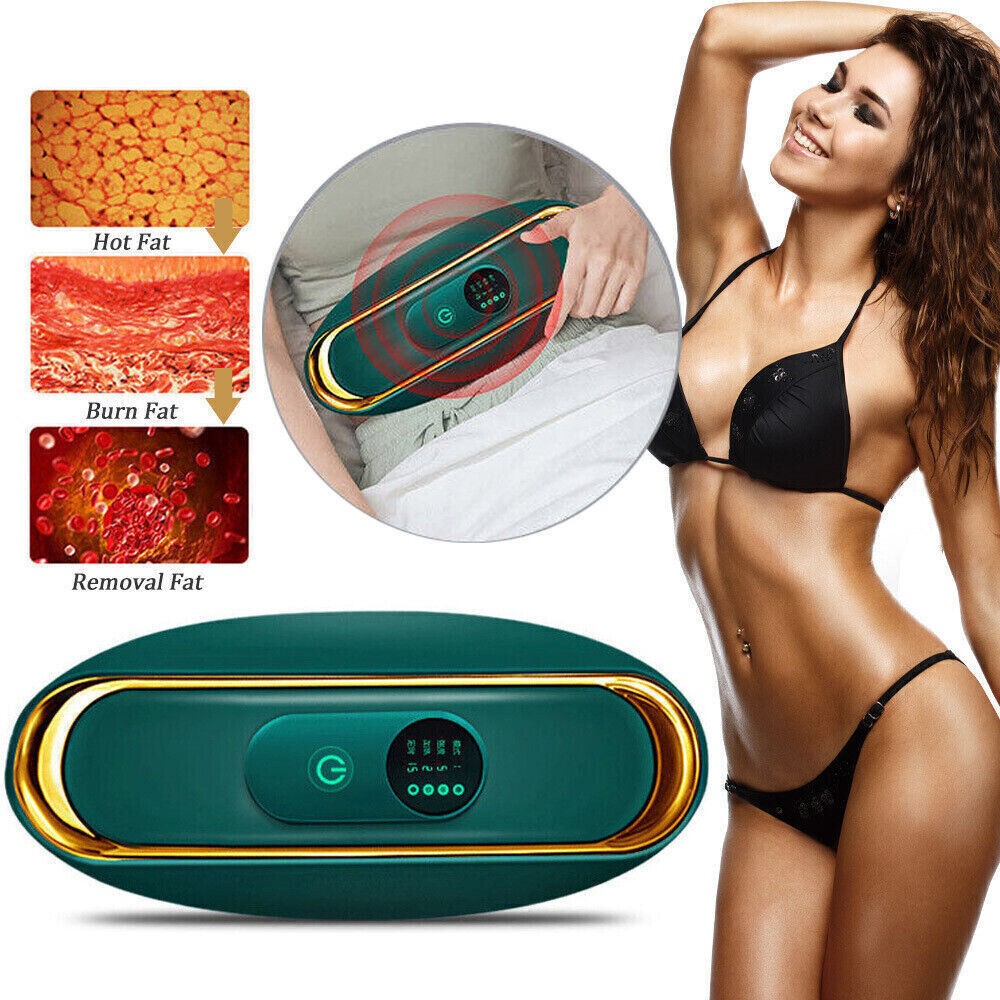 Electric Slimming Vibration Waist Massager Shaped Weight Loss Fat Burning W/Belt