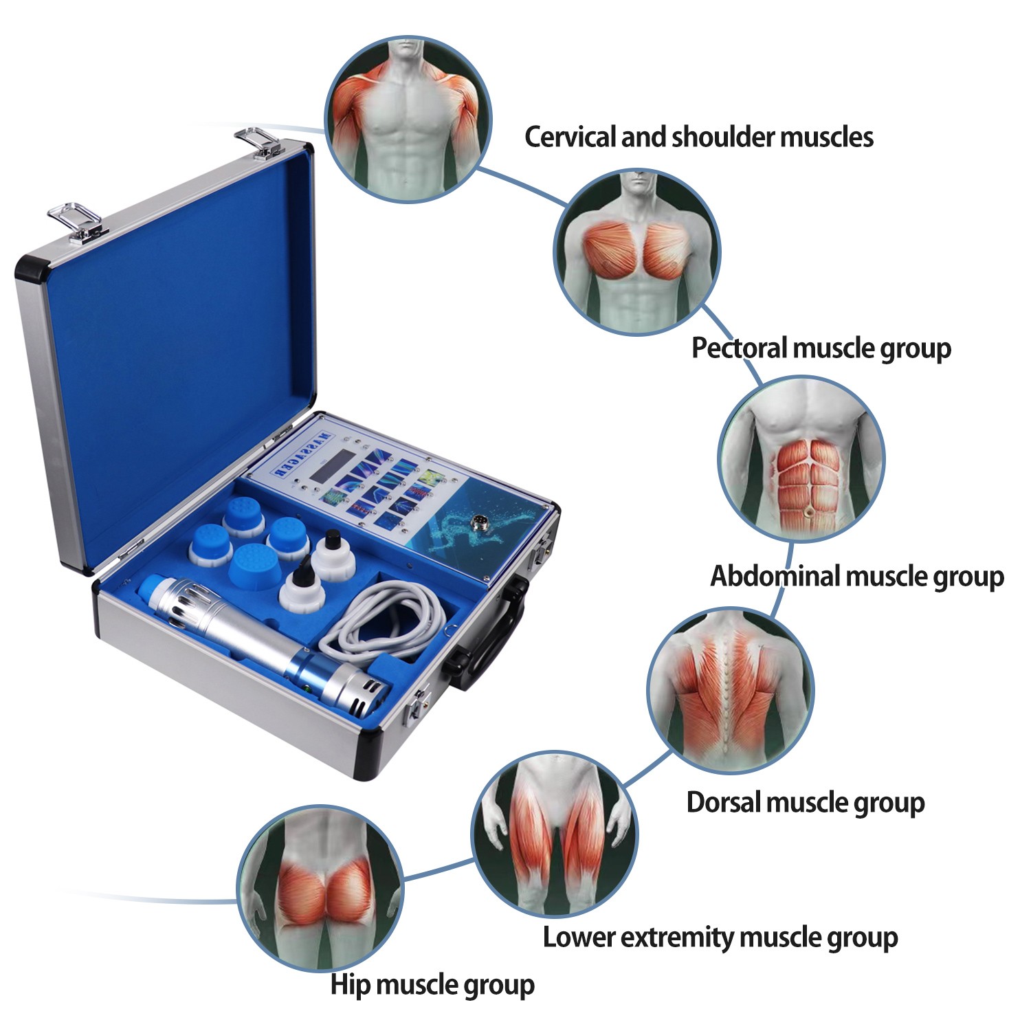 Portable Shockwave Therapy Machine For Full Body Pain Removal & ED Treatment US