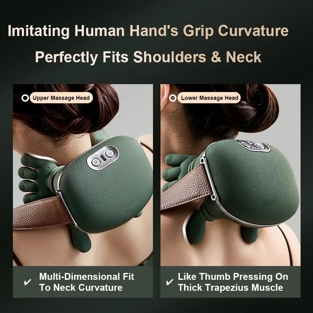 N7 Electric Neck & Shoulder Muscle Massager – Wireless Kneading Massage Shawl