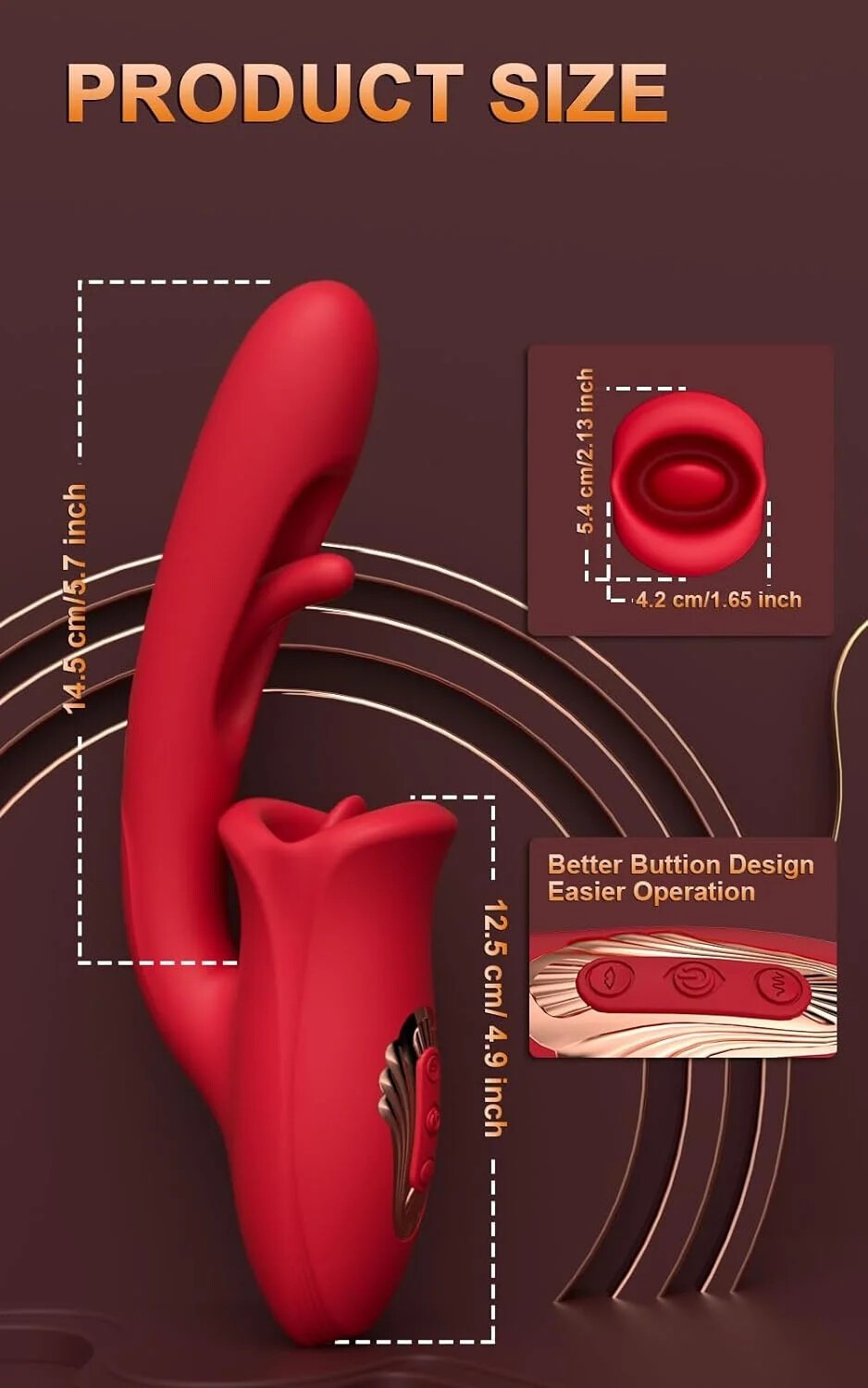 Vibrators Stimulator 10 Vibration Modes Flapping Toys For Women Couple Flirting