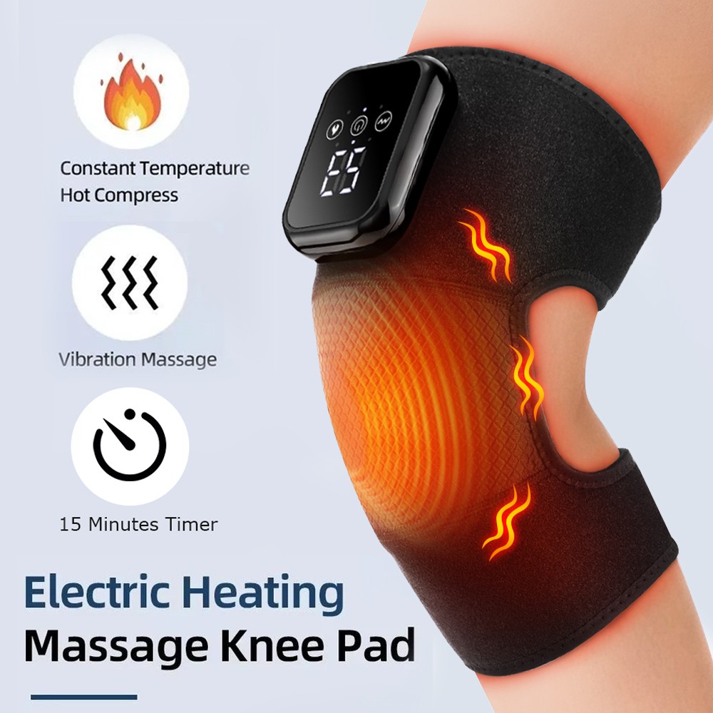 Electric Heated Knee Massager 3 Heating 3 Vibration Levels for Joint Pain Relief