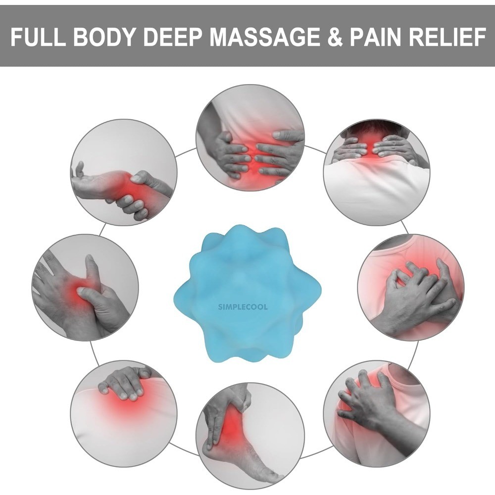 Deep Tissue Massage Ball for Trigger Point Myofascial Release, Bumpy Acupressure