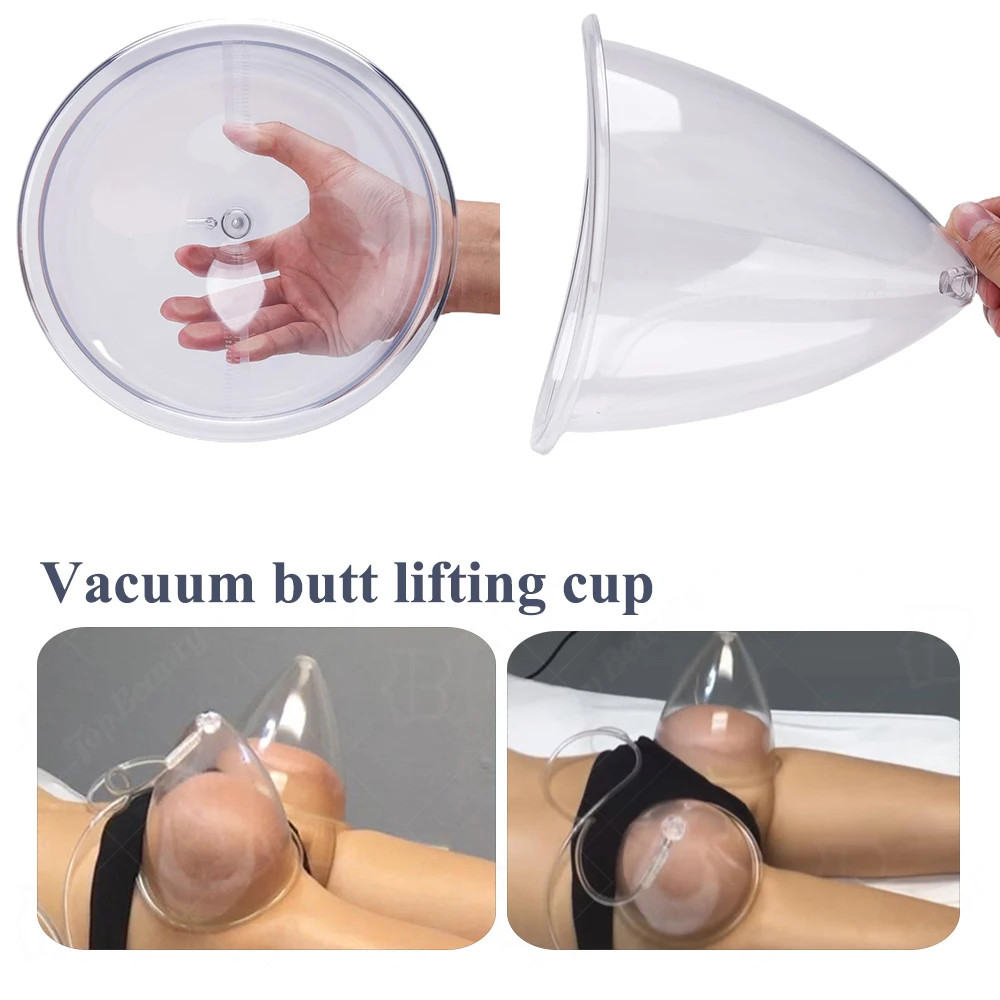 2pcs Breast Hip Vacuum Cupping Massage Cups 180/150ml Enlargement Suction Set 💆