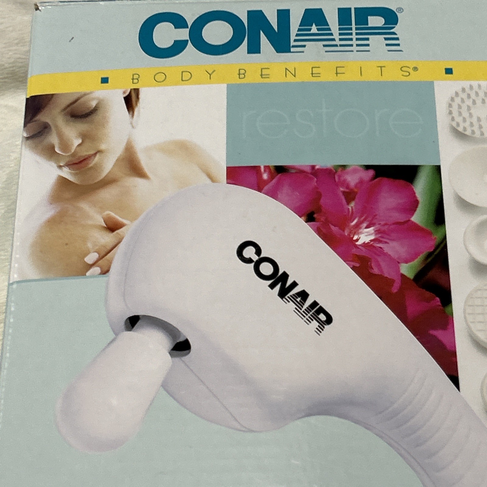 Conair Body Benefits Touch N Tone 2 Speed Corded Massager Attachments