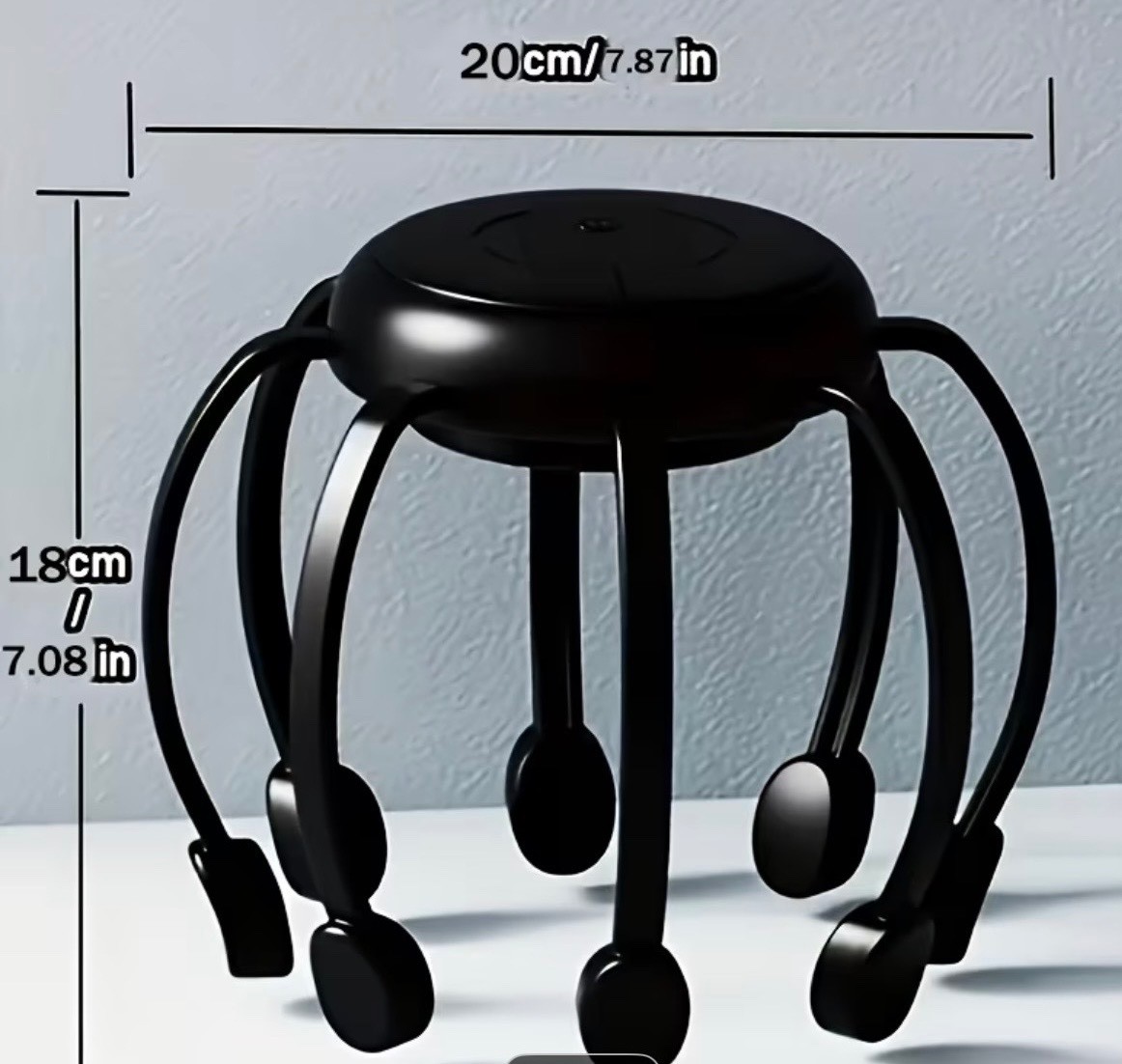 Relaxing-8-Finger Head Massager Featuring 5 Modes And USB Charging-1pc