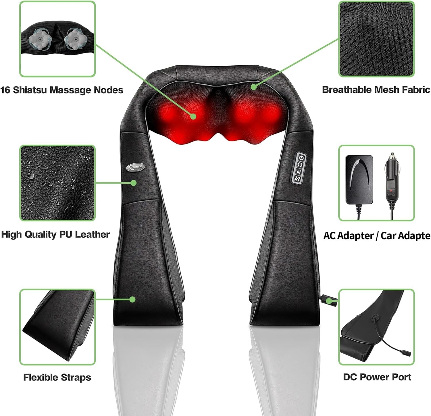Electric Deep Tissue Massage Pillow with Heat – Ideal Relaxation Gift for All