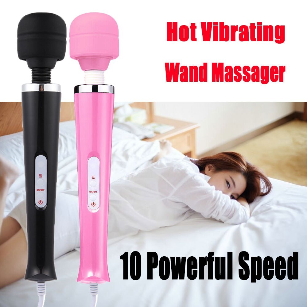 Handheld Massager 20 Speed Wand Vibrating Massage Magic Full Body Therapy