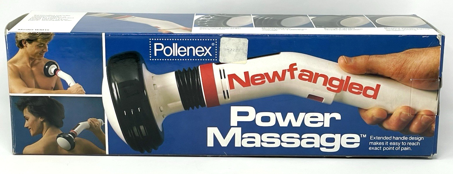 Pollenex NewFangled Power Massager Handheld Angled WM15 2-Spd Tested Working