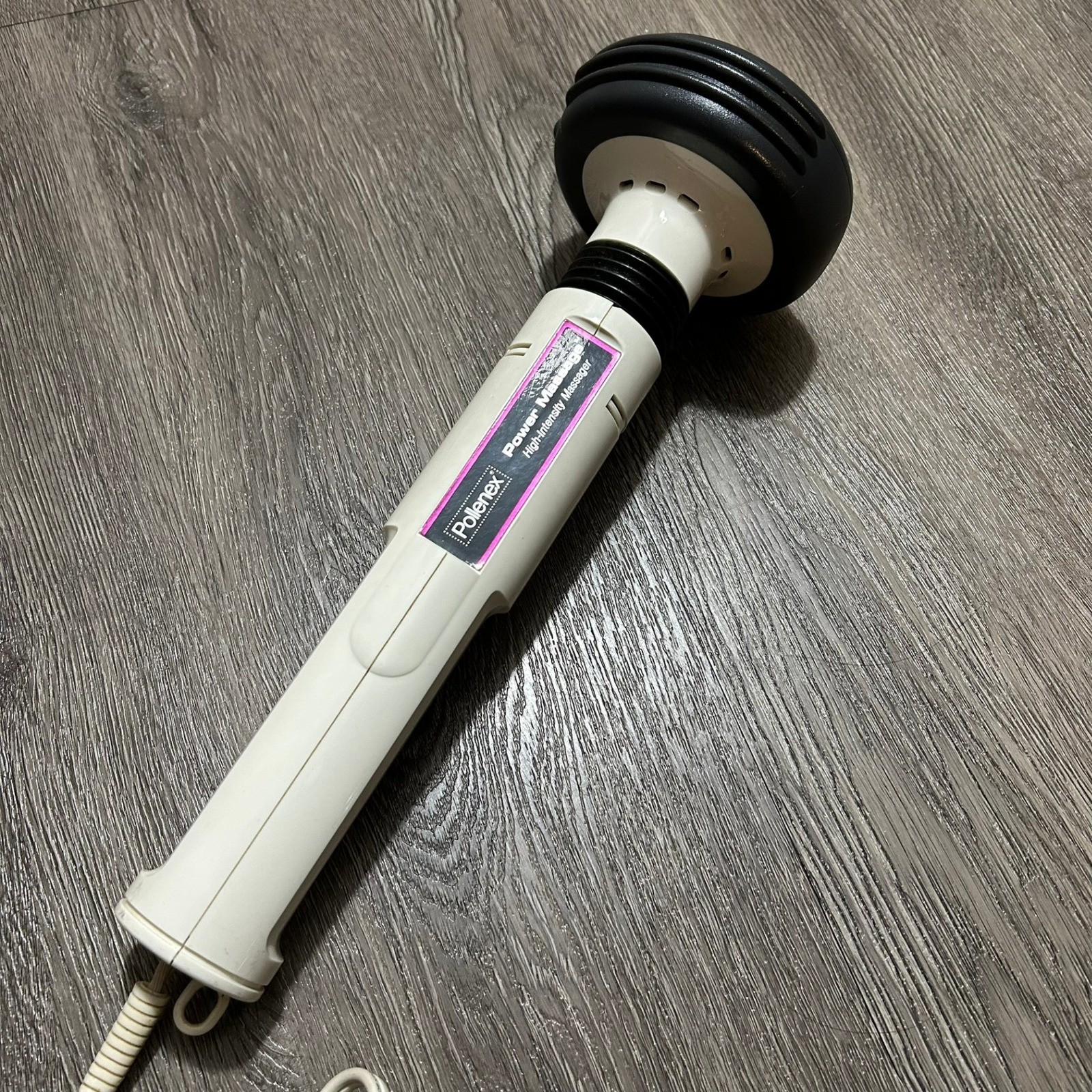 Pollenex Power Massage Wand White High Intensity Handheld Massager WM10